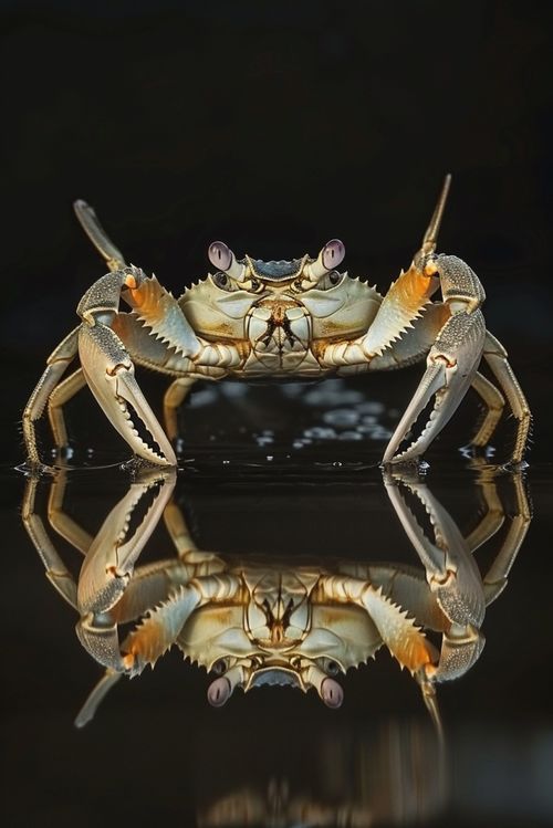 海鮮水產(chǎn)市場(chǎng)的活螃蟹 鏡頭下的鮮活與生機(jī)